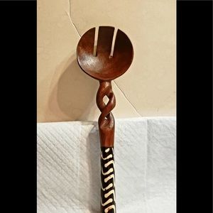 Kenyan hand carved fork
